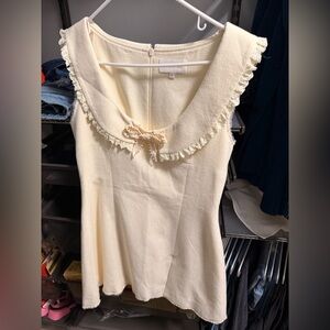 Shushu/tong bow white dress in size uk12 us8